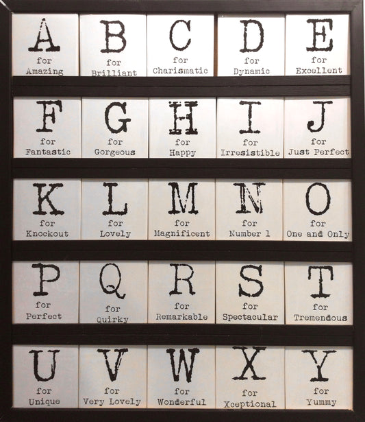 Ceramic Alphabet Coasters