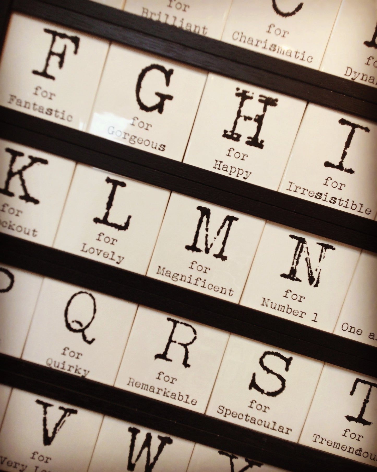 Ceramic Alphabet Coasters