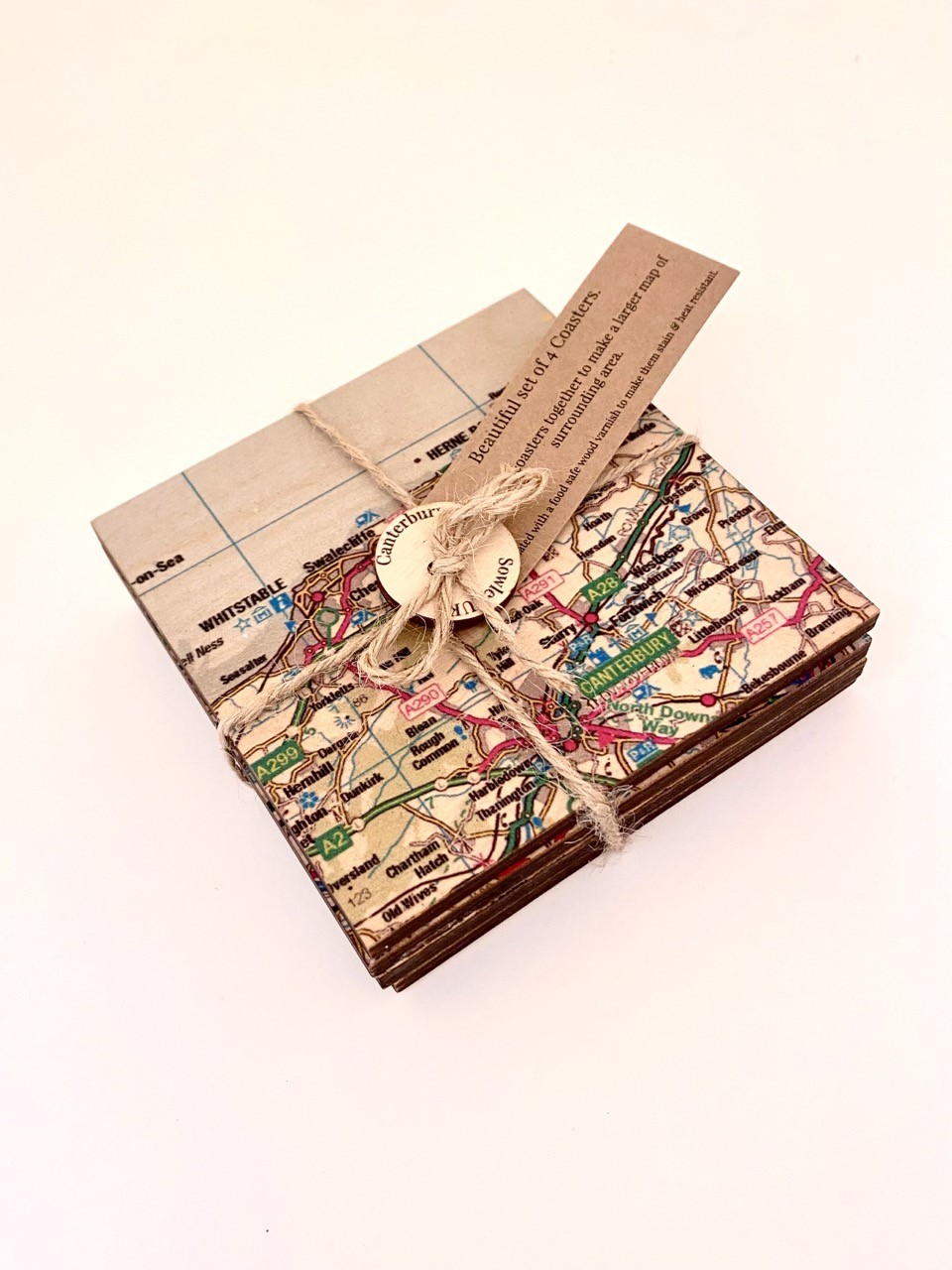 Wooden Canterbury Coasters