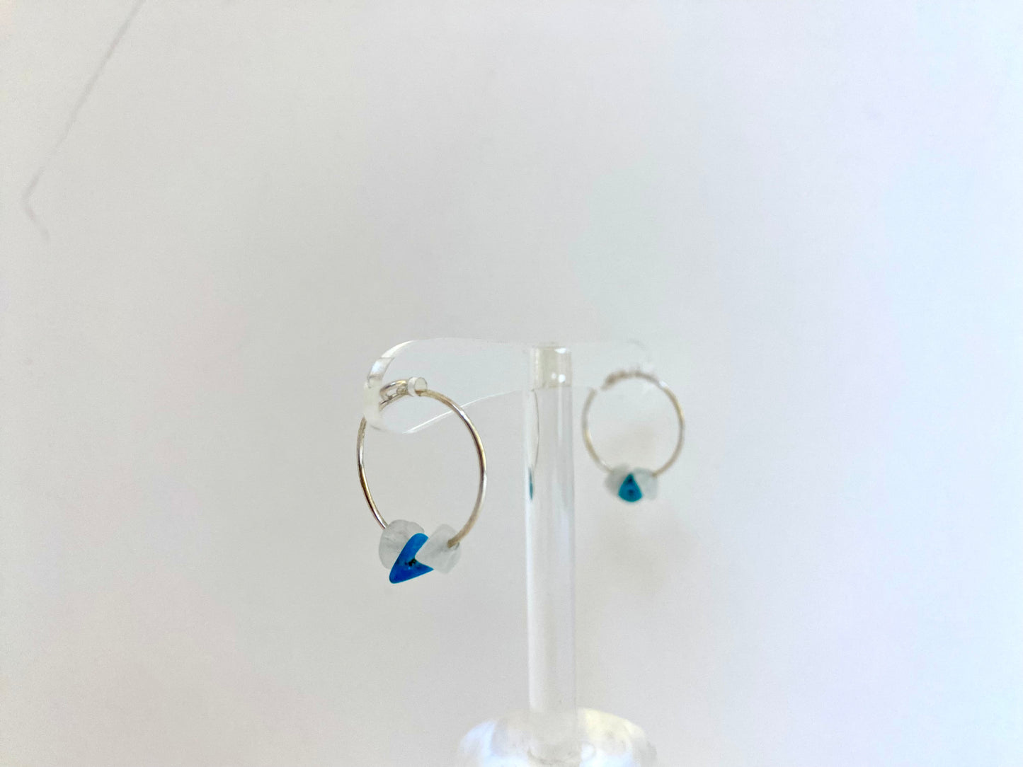 Semi Precious Gemstone Hoops