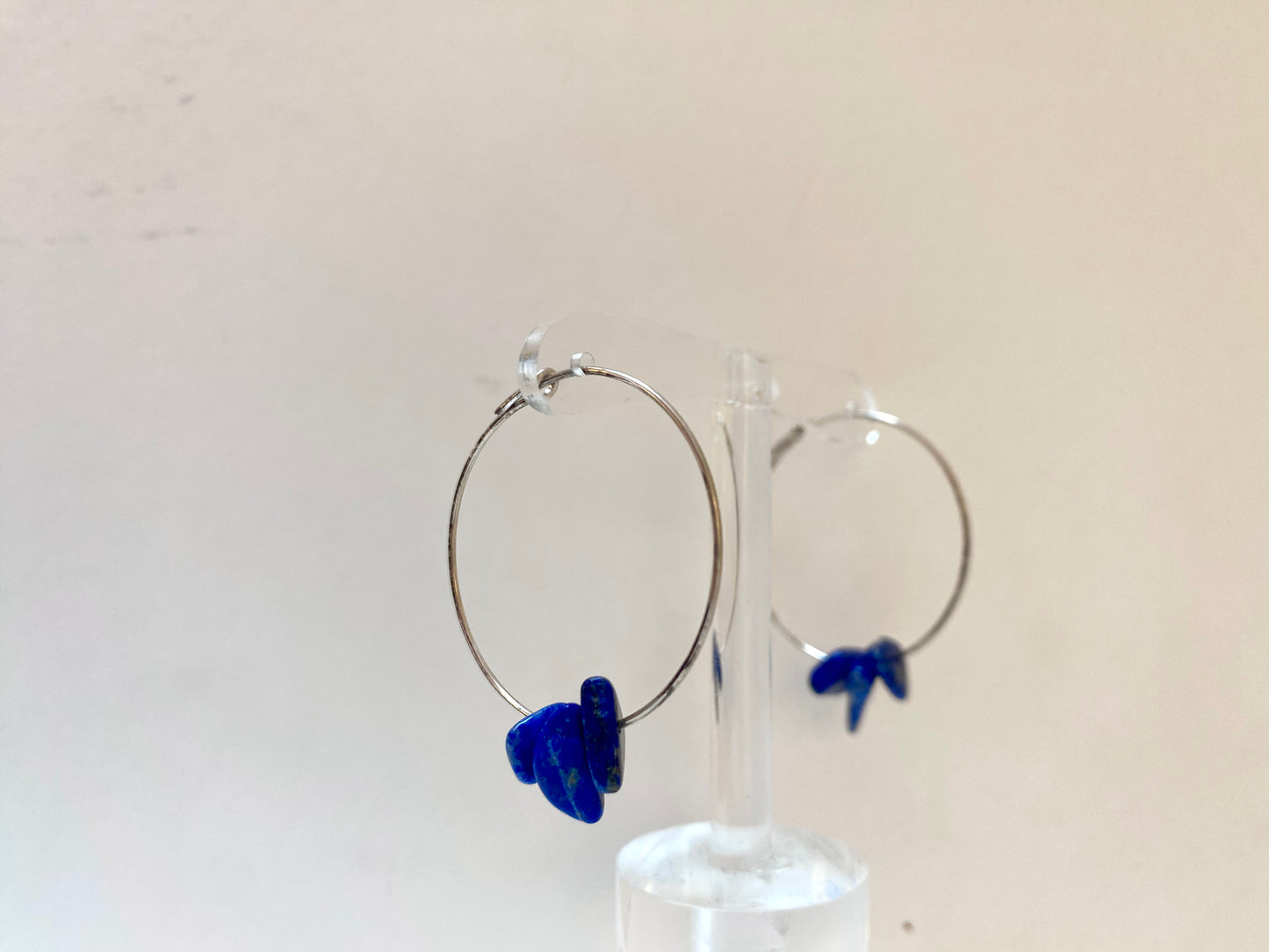 Semi Precious Gemstone Hoops