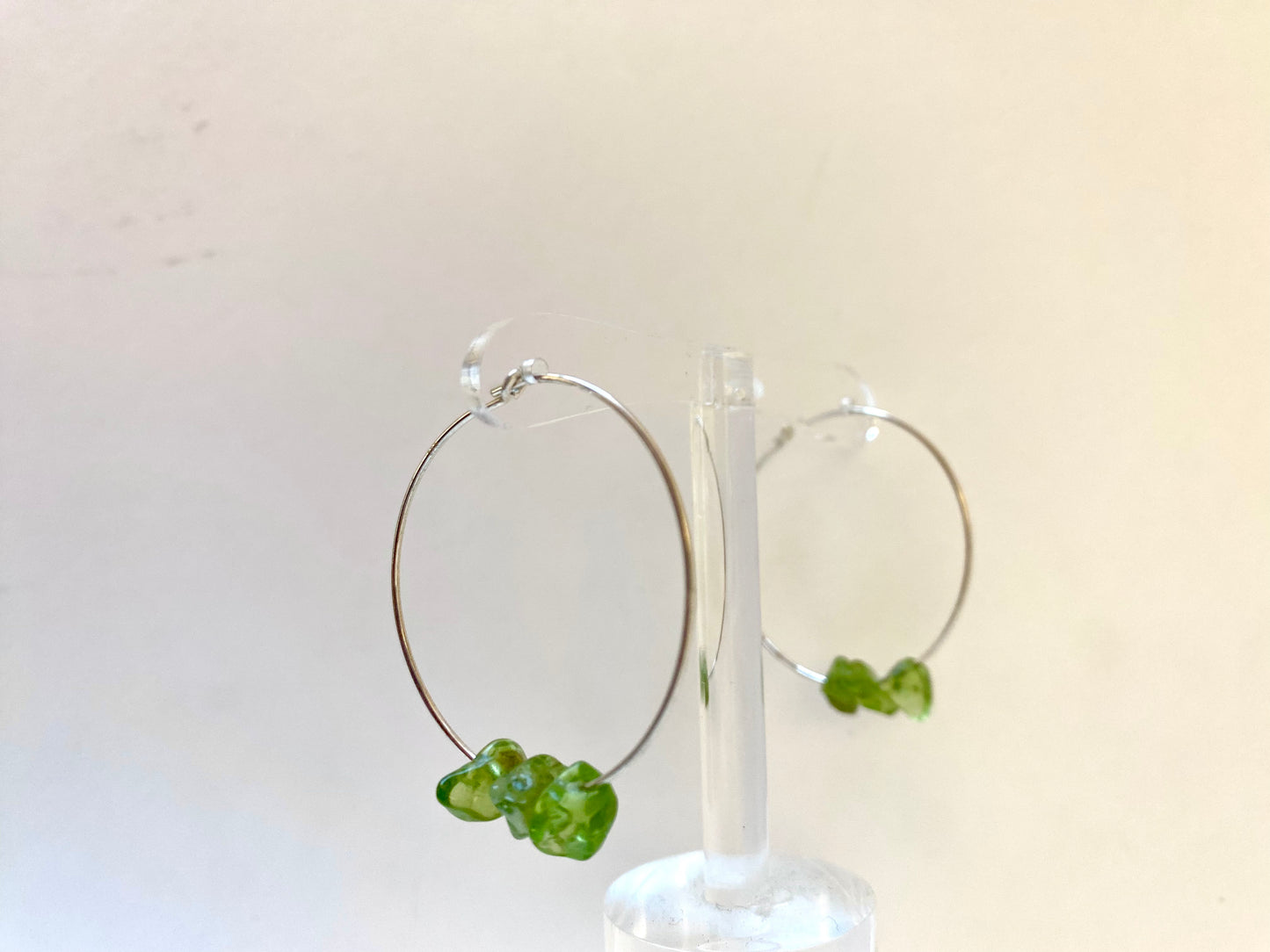 Semi Precious Gemstone Hoops