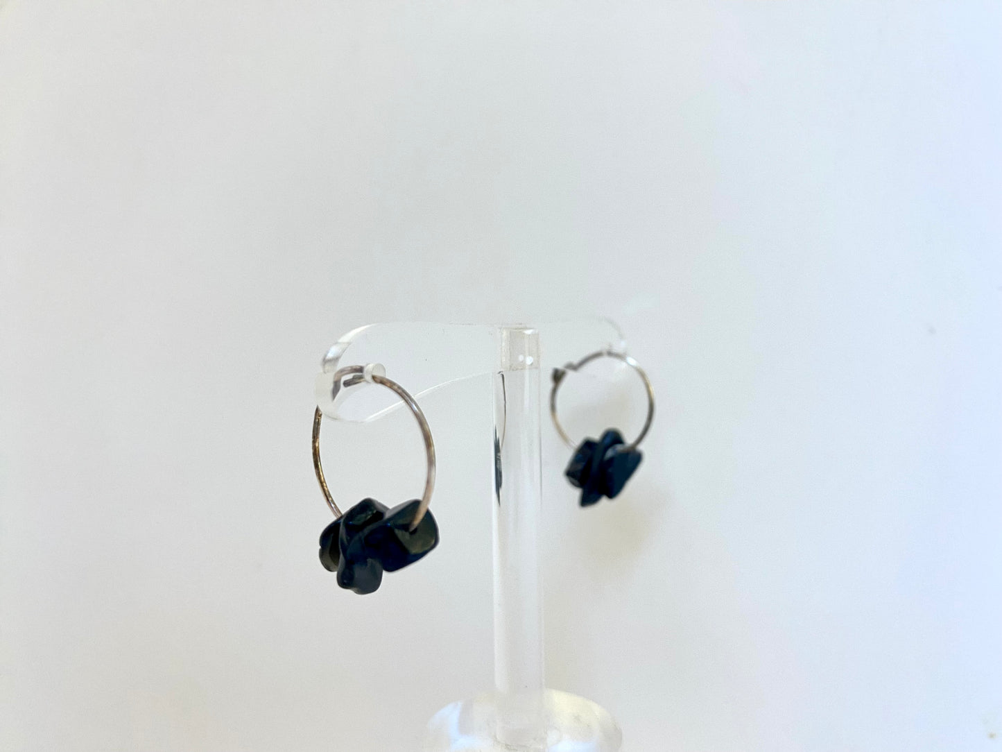 Semi Precious Gemstone Hoops