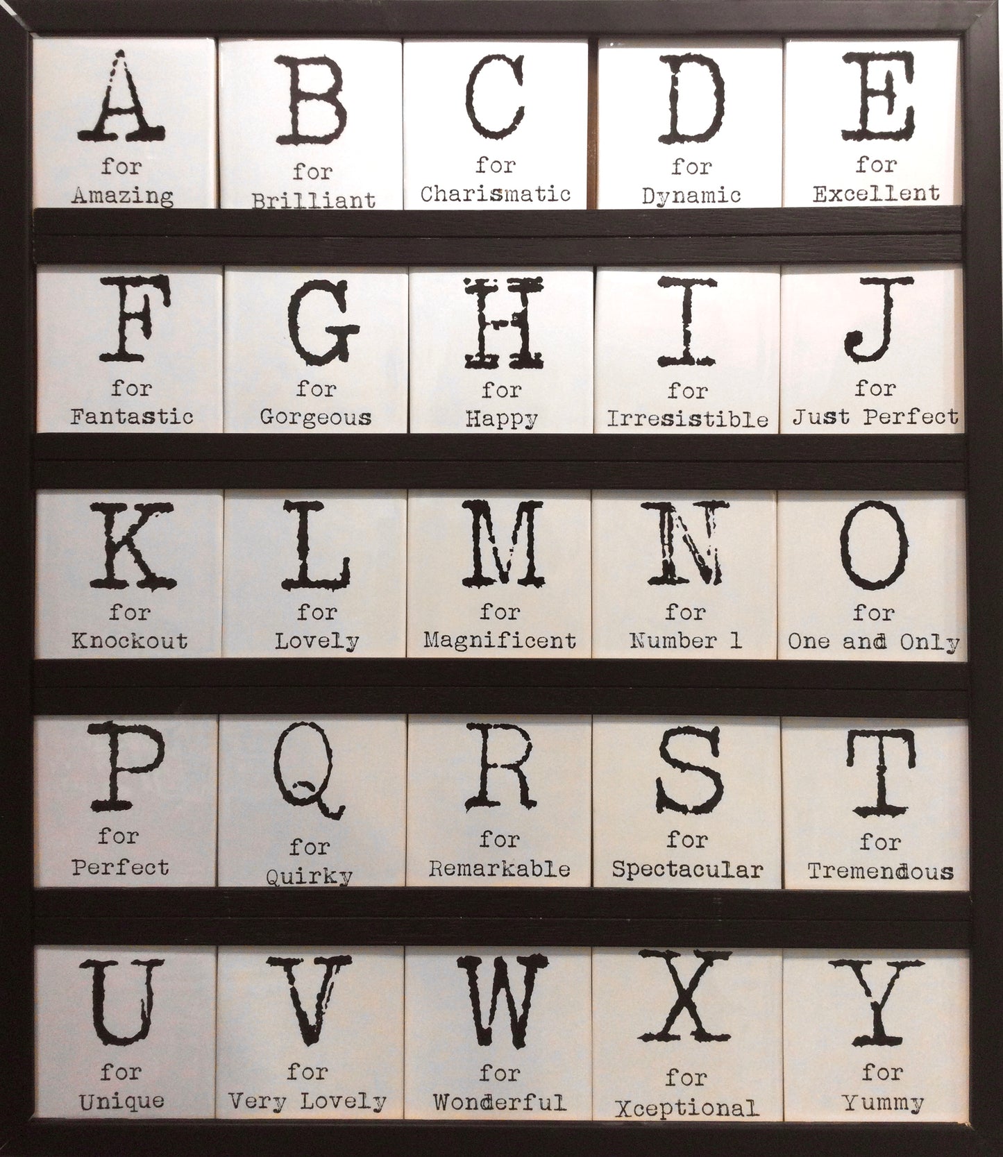 Ceramic Alphabet Coasters