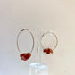 Semi Precious Gemstone Hoops