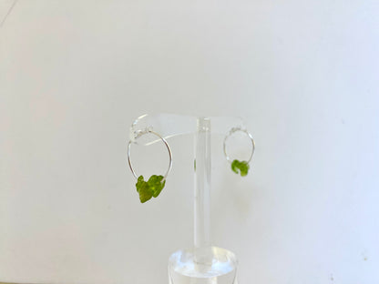 Semi Precious Gemstone Hoops